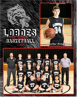 Loboes Jr. High Boys Basketball team photos 2020